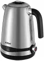 Чайник KITFORT КТ-6121-5, 1,7 л, 2200 Вт, закрытый нагревательный элемент, LED-дисплей, терморегулятор, сталь, серебро