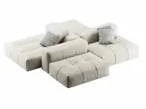 MEBELIONER Модульный диван SAGA CLOUD 4 размер 294х294х68 нераскладной