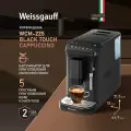 Кофемашина Weissgauff WCM-225 Black Touch Cappuccino, Давление 20 бар, Сенсорное управление, Капучинатор