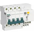 Дифференциальный автомат DEKraft ДИФ-101 4П 30 мА C 4.5 кА AC электронный 1 шт.