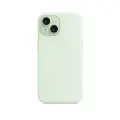 Чехол силиконовый Магсейф для iPhone 15 Plus Soft Mint с анимацией NFC, Silicone case Магсейф для айфон 15 Плюс - Мятный