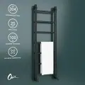 Полотенцесушитель Водяной Onix, модель Classic Pro Black 300x1000 Лесенка с нижним подключением, черный матовый, полный комплект