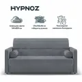 Диван-кровать, Прямой диван HYPNOZ Palma, механизм Аккордеон, 174х103х92 см, Тёмно-серый