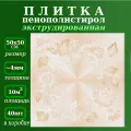 Плитка из пенополистирола с рисунком потолочная экструдированная