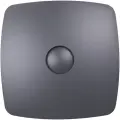 Вентилятор вытяжной RIO 4C Dark gray metal, D100 мм, c обратным клапаном, влагозащищённый, темно-серый металлик, DiCiTi