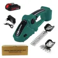 Электрический резак для живой изгороди, 21 в, 2 в 1, 20000 об/мин, Green 1 Battery