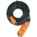 Удлинитель силовой 3 гнезда оранжевый IP44 КГ тп-ХЛ 2х1,5 150м