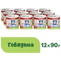 Тёма Говядина, с 6 месяцев, 90 г, 12 шт.
