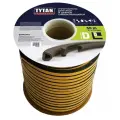 Уплотнитель промышленный D-профиль Tytan Professional, 21 x 15 мм, бухта 50 м, черный