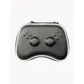 Чехол-сумка для геймпада PlayStation 5/ кейс для джойстика Sony DualSense PS 5 (цвет черный с белой вставкой)
