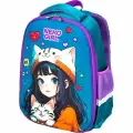 Рюкзак ATTOMEX. OPTIMA. NEKO GIRL 37x28x18см, 1 отделение, 2 кармана