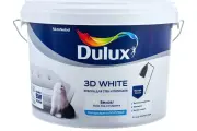 Краска для стен и потолков Dulux 3D WHITE ослепительно белая, матовая 2,5л