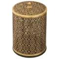 Ведро мусорное ажурное 5л, D20, H30 см, бронза