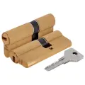 Цилиндровый механизм Cisa ASIX OE300-18.00 (80 мм/35+10+35), латунь