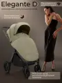 Коляска прогулочная детская всесезонная SBL Elegante D Light Green с сумкой для мамы