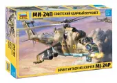 Сборная модель ZVEZDA 1/48 Советский ударный вертолет Ми-24П 4812