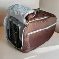 Зимний теплый чехол на пластиковую переноску собак, кошек, животных (50*32*32) , шоколадный
