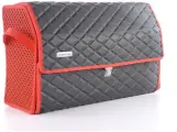 Сумка-кофр органайзер в багажник Porsche 38L черно-красный