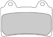 Тормозные колодки дисковые, FERODO(FDB449ST)