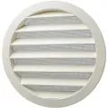 Решетка вентиляционная круглая D160 мм RAL1013 жемчужно-белый матовый