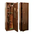 Оружейный сейф Контур КО-038Т на 3 ствола. Макс. высота ружья - 1390 мм, 430х1400х280 мм. Ключевой замок. Соответствует требованиям МВД РФ.