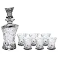 Набор Crystal BOHEMIA Patriot штоф + 6 бокалов 1 предмета прозрачный 6 1
