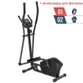 Эллиптический тренажер UNIXFIT SL-340 для дома, маховик 7 кг (инерционный вес 16 кг), 8 уровней нагрузки + аксессуары