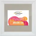 Рамка 25x25 фоторамка, для постера и фото, со стеклом и задником