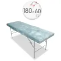 Чехол для кушетки и массажного стола, велюр, 180x60 см, аквамариновый