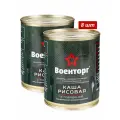 Каша рисовая с говядиной армейская Консервы мясорастительные Армия России Военторг 8 шт по 340 г