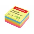 BRAUBERG неон Блок самоклеящихся стикеров 76x76 мм, 400 листов, 5 цветов для заметок