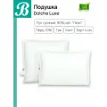 Подушка пуховая Альвитек Dolche Luxe, 50х70, Упругая, Белая, Чехол - 100% хлопок, тик