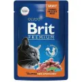 Brit Premium 28шт по 85г корм для стерилизованных кошек, лосось в соусе
