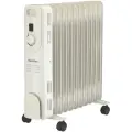 Масляный радиатор Monlan MR-25, 11секций, белый, регулировка мощности, термостат