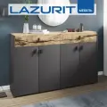 Тумба широкая Lazurit Шеффилд, для прихожей, большой комод, обувница с доводчиками