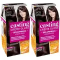 L'Oreal Paris Краска-уход стойкая для волос Casting Creme Gloss без аммиака, 3102 Холодный темно-каштановый, 2 штуки /