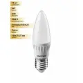(10 шт.) Светодиодная лампочка онлайт свеча C37 E27 8W(640lm) 6500K 6K 106x37 OLL-C37-8-230-6.5K-E27-FR 61130 Холодный белый. Цоколь E27