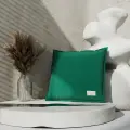 Подушка Этель, 45х45+1 см, изумруд, 100% хлопок