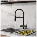 Смеситель для кухни с фильтром и гибким изливом IDDIS Ace ACEBLFFi05 черный матовый