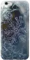 Силиконовый чехол на Apple iPhone 6s / 6 / Эпл Айфон 6 / 6с с рисунком Макро снежинка