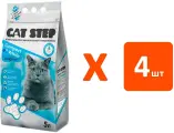 CAT STEP COMPACT WHITE ORIGINAL наполнитель комкующийся для туалета кошек (5 л х 4 шт)