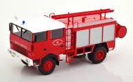Модель коллекционная ATLAS Berliet gdb 4X4 service dincendie fire engine france red white silver