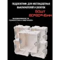 Подрозетник квадратный 80x80x45мм 8x8см 80*80*45мм 8*8см 60шт монтажная установочная коробка, под китайский выключатель розетка , для китайского выключателя