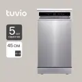 Посудомоечная машина с инвертором и автооткрыванием Tuvio DF43PT8XI1, нержавеющая сталь