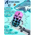 Беспроводная игровая мышь Attack Shark R3, 8K, Bluetooth + 2.4Ghz USB, PAW3395, Пурпурный/Синий