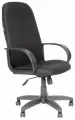 Кресло офисное СН 279, высокая спинка, с подлокотниками, черное-серое, 1138104