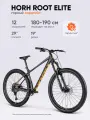 Велосипед горный HORH ROOT Elite (2025) Black Gold, колесо 29 для взрослых на рост 180-190 см, алюминиевая рама 19