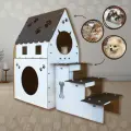 Домик для животных, кошек и собак мелких пород 2 яруса
