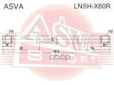 ASVA LNSH-X60R полуось правая