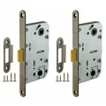 Защелка врезная PLASTP96WC-50 (P96WC-50) AB бронза (комплект 2 штуки)